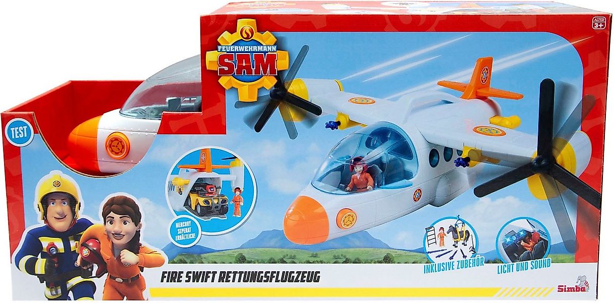 SIMBA Spielzeug-Flugzeug Feuerwehrmann Sam Fire Swift Rettungsflugzeug, mit günstig online kaufen