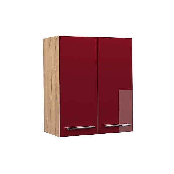 Vicco Hängeschrank Fame-Line Bordeaux Hochglanz/Goldkraft Eiche 60 cm günstig online kaufen