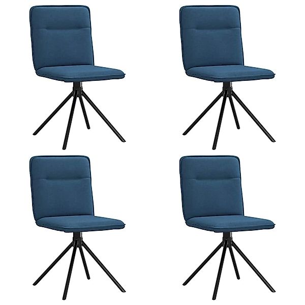 vidaXL Esszimmerstühle 4 Stk Blau Stoff 3315340 günstig online kaufen