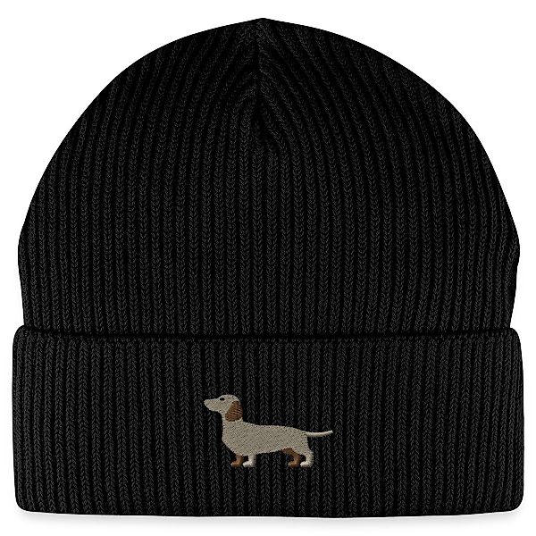 Spreadshirt Beanie Dackel Stickerei Fisherman Beanie günstig online kaufen