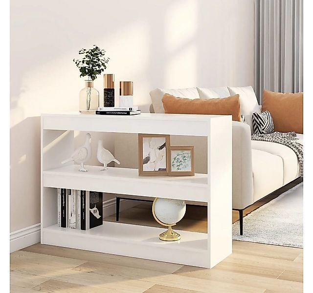 vidaXL Regal NA Bücherregal Standregal Raumteiler Weiß 100x30x72 cm günstig online kaufen