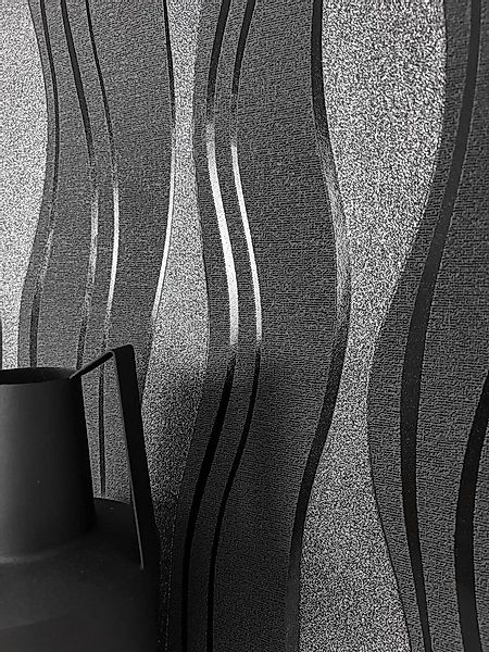 Newroom Vliestapete Ophiel Tapete Streifentapete Streifen,Linien,Wellen, Sc günstig online kaufen
