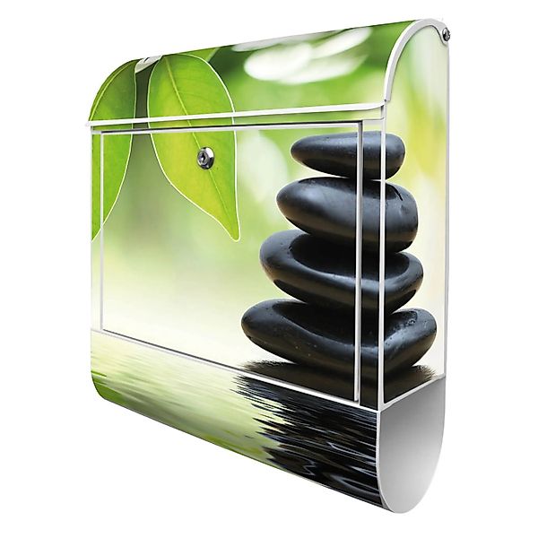 Banjado Design Briefkasten Weiß Pulverbeschichtet 39x47x14cm 2 Schlüssel Mi günstig online kaufen