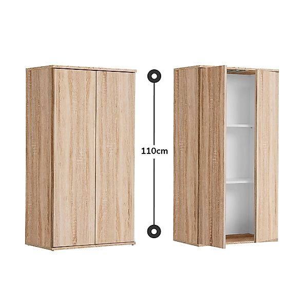 mokebo Mehrzweckschrank Der Schlanke (60x110 cm, mit 2 Einlegeböden) Aktens günstig online kaufen