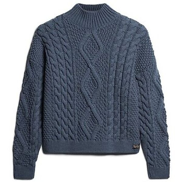 Superdry  Pullover Pull polo en maille torsadée femme  Aran günstig online kaufen