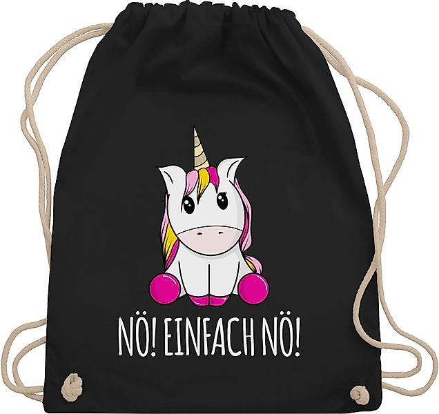 Shirtracer Turnbeutel Nö Einfach Nö Einhorn, günstig online kaufen