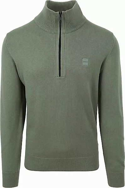 BOSS Kanobix Half Zip Pullover Grün - Größe XXL günstig online kaufen