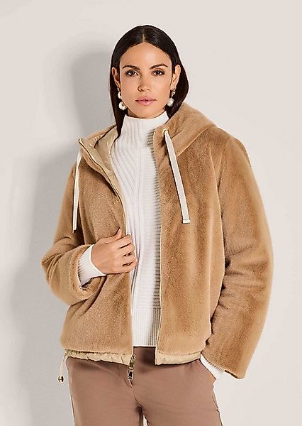MADELEINE Outdoorjacke Webpelz-Mantel mit doppeltem Look Flauschig und glän günstig online kaufen