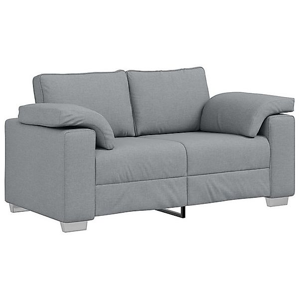 vidaXL Sofa Loveseat Sofa Hellgrau 120 cm Stoff, 1 Teile günstig online kaufen