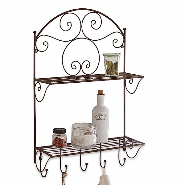 Mirabeau Wandregal Regal Estevan antikbraun günstig online kaufen