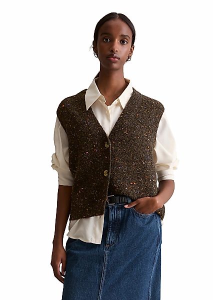 Marc OPolo DENIM Strickweste "aus Schurwolle-Viskose-Mix" günstig online kaufen