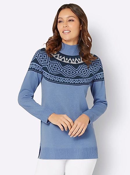 Sieh an! Strickpullover Longpullover günstig online kaufen