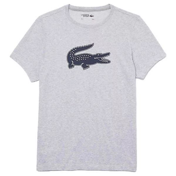 Lacoste Sport 3d Print Crocodile Atmungsaktives Kurzarm-t-shirt S Grey Chin günstig online kaufen
