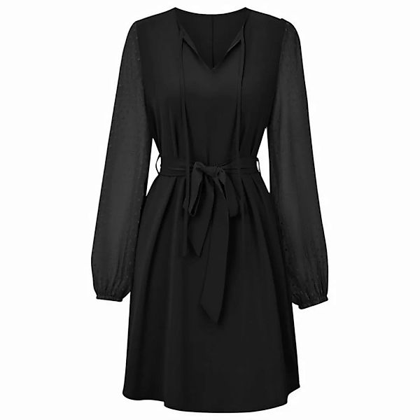 AFAZ New Trading UG Sommerkleid Dirndlkleid in einfarbigem Design mit V-Aus günstig online kaufen