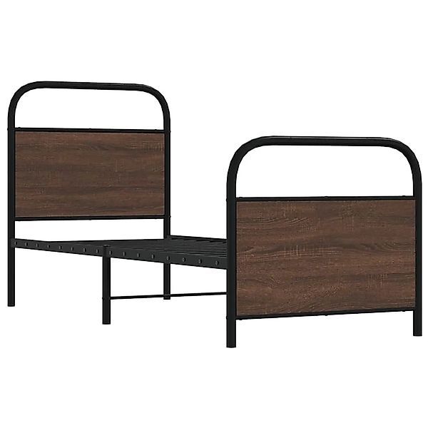 vidaXL Bettgestell ohne Matratze 80x200 cm Braun Eichen-Optik 4100316 günstig online kaufen
