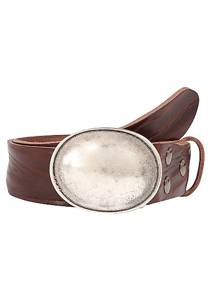 Rettungsring Gürtel Ledergürtel mit austauschbarer Schließe "Oval Gewölbt S günstig online kaufen