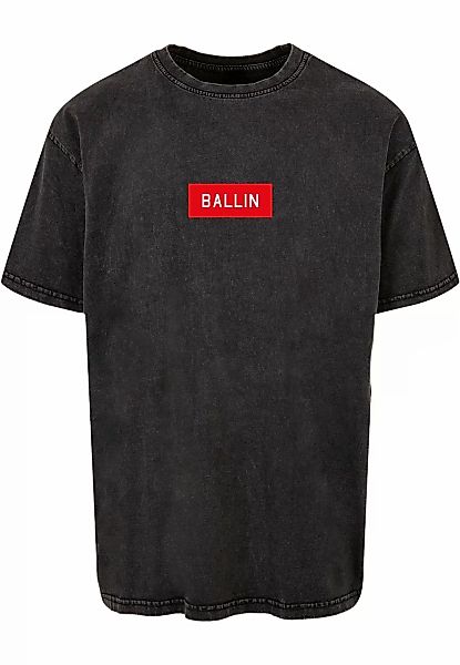 MisterTee T-Shirt "MisterTee Herren Ballin Box Acid Washed Heavy Oversize T günstig online kaufen