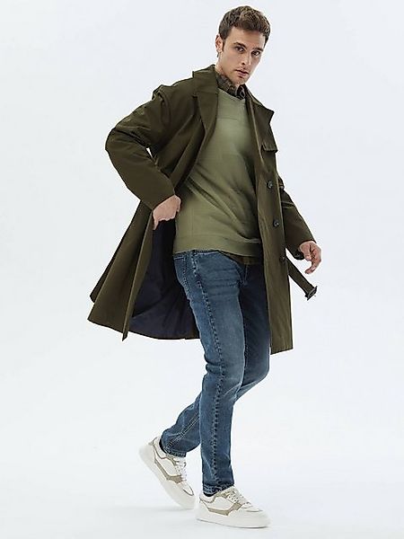 KİP Winterjacke Haki Gewebter Wickelmantel günstig online kaufen