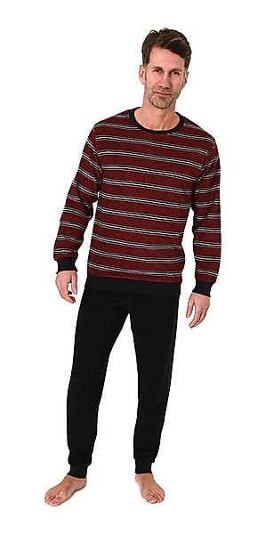 Normann Pyjama Normann Herren Frottee Schlafanzug Streifenlook – auch in Üb günstig online kaufen
