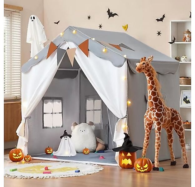 POPOLIC Spielzelt Spielzelt 2 in 1 Kinderzelt, Partyzelt, Zelt für 4 Person günstig online kaufen