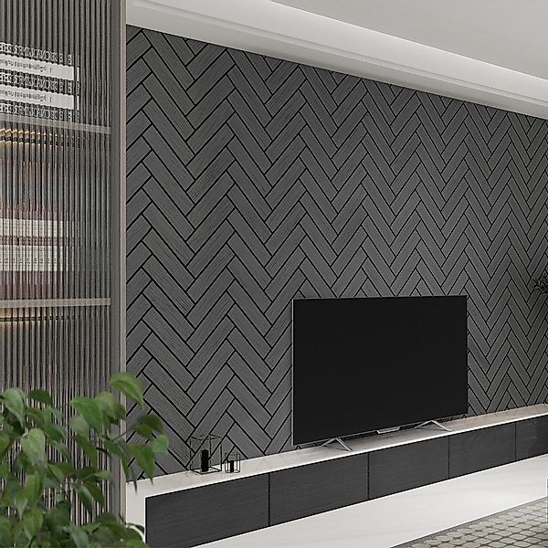 HOME DELUXE Wandpaneel Akustikpaneel mit Fischgrätenoptik günstig online kaufen