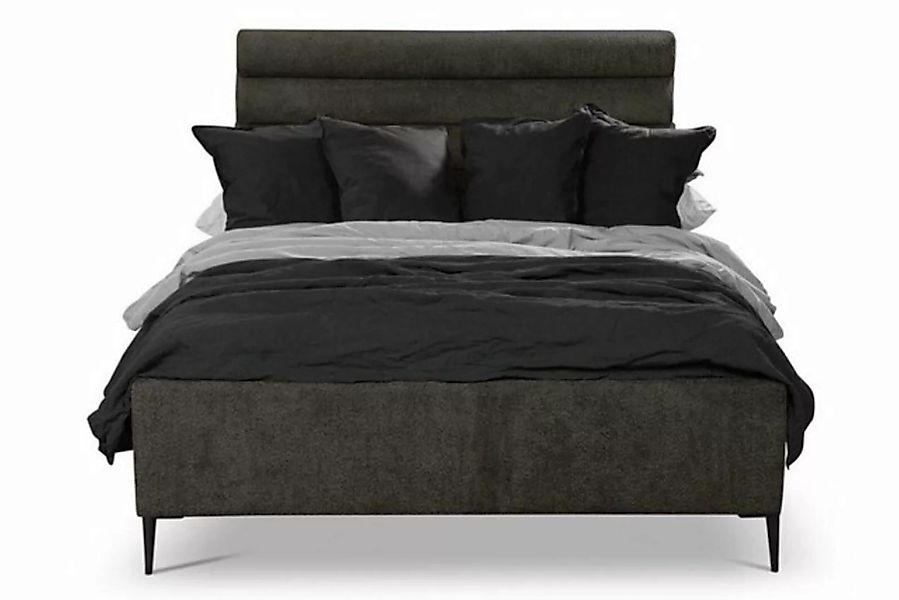 JVmoebel Bett Textil Bett Grau Design Luxus Doppel Schlafzimmer Betten Dopp günstig online kaufen
