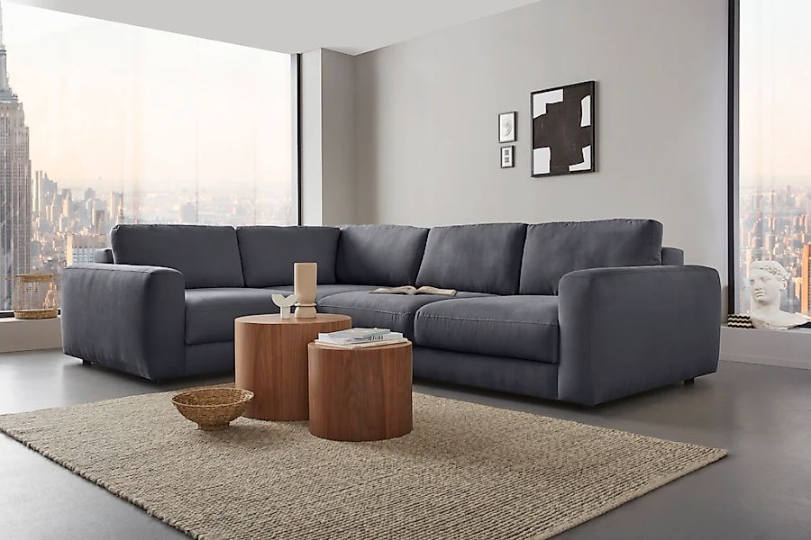 Home affaire Ecksofa "Bloomfield, Breite 304cm, Mega Polsterecke mit viel P günstig online kaufen