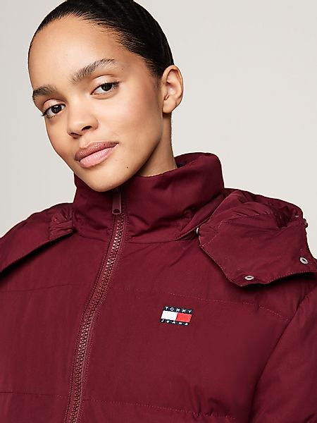 Tommy Jeans Steppjacke "TJW MIDI ALASKA FAUX FUR", mit Kapuze, mit Fellimit günstig online kaufen