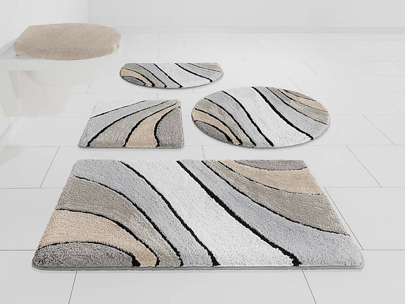 my home Badematte "Josie, Badvorleger, Badezimmer Teppich" Höhe 20 mm rutsc günstig online kaufen