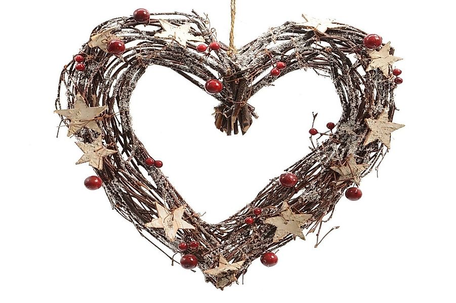 Kaemingk Dekokranz Braun Zweig Herz Kranz günstig online kaufen
