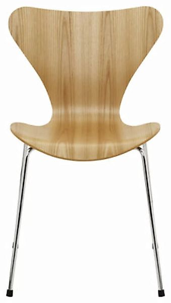 Stapelbarer Stuhl Série 7 holz natur Holz natur - Fritz Hansen - Holz natur günstig online kaufen