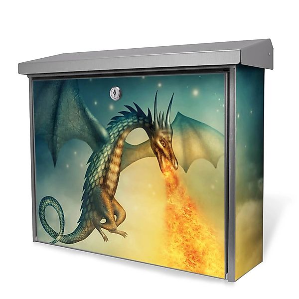 Banjado Briefkasten Edelstahl 38.5x31.5x12cm Ohne Zeitungsfach Inkl. Montag günstig online kaufen