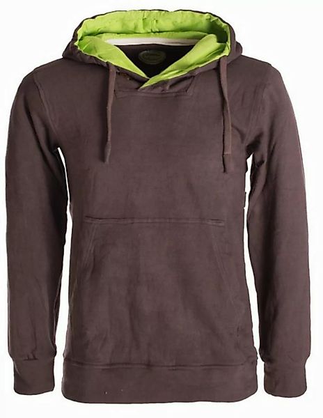 Vishes Kapuzensweatshirt Herren Sweatshirt aus Baumwollfleece mit Känguruta günstig online kaufen