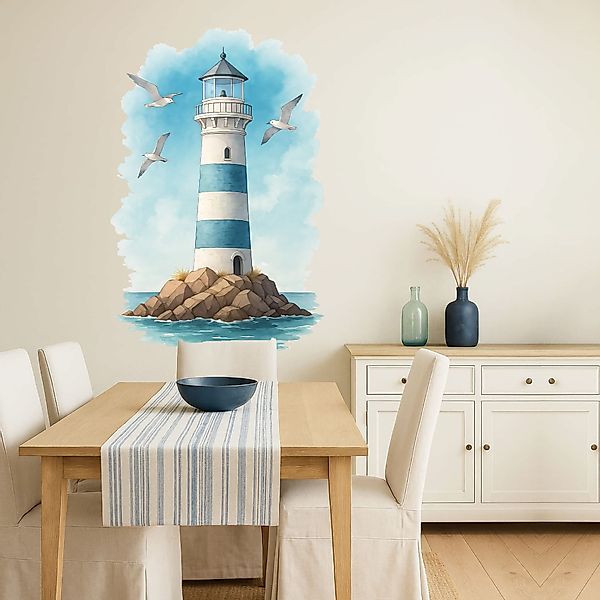 Sunnywall Wandtattoo Aufkleber Maritim Leuchtturm & günstig online kaufen