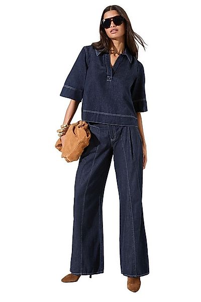 Friends Like These Jeansbluse Friends Like These Denim-Oberteil mit Kragen günstig online kaufen