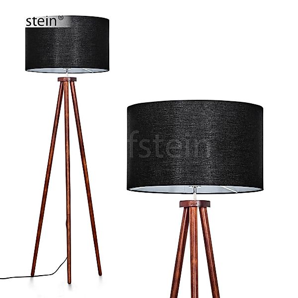 hofstein Stehlampe Stehlampe aus Holz/Stoff in günstig online kaufen