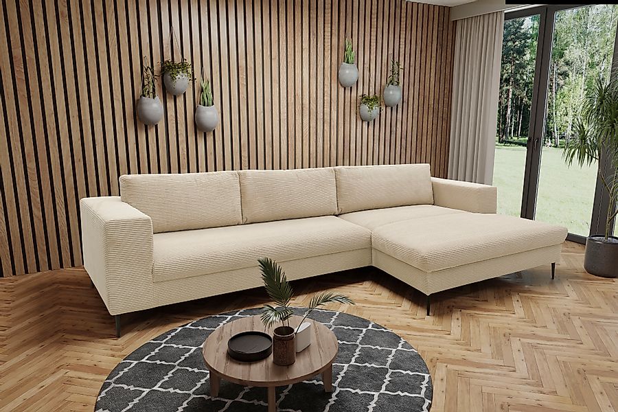 DOMO collection Ecksofa »Modica, zeitlos und elegant, L-Form«, moderne Opti günstig online kaufen