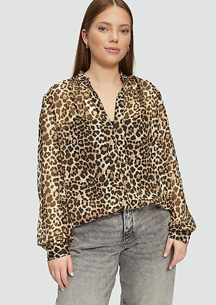 QS Langarmbluse Leicht transparente Chiffonbluse mit günstig online kaufen