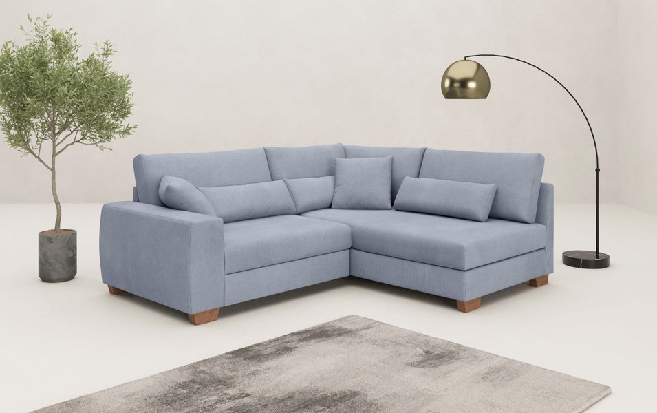 Mr. Couch Ecksofa "Hilla L-Form, bis 140 kg belastbar" mit Taschenfederkern günstig online kaufen