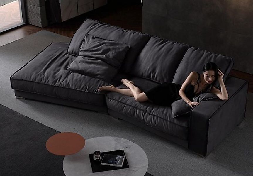 Xlmoebel Ecksofa Moderne Luxus Ecksofa mit L-Form und Bettfunktion in texti günstig online kaufen