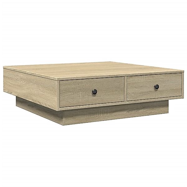 furnicato Couchtisch Sonoma-Eiche 90x90x28 cm Holzwerkstoff günstig online kaufen
