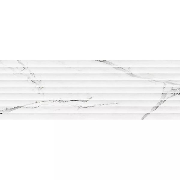 Wandfliese Dekor Cellini Glasiert Weiß Glänzend Rektifiziert 33,3 cm x 100 günstig online kaufen