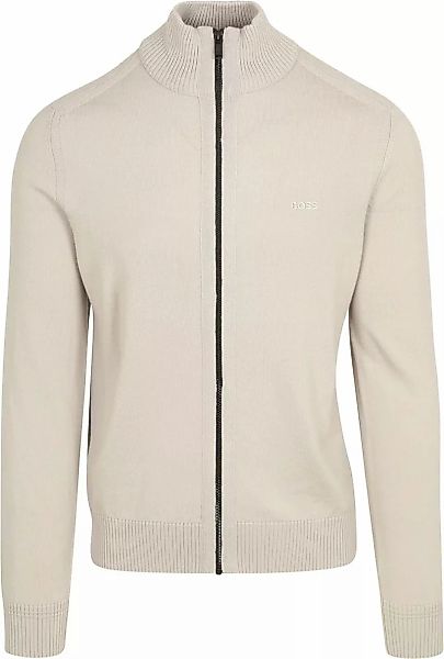 BOSS Avac Strickjacke Woolblend Greige - Größe XXL günstig online kaufen