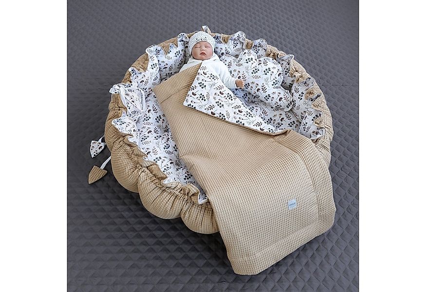 Loolay Baby-Reisebett Zweiseitig ENGELSNEST XXL Premium WAFFELPIQUE + Decke günstig online kaufen