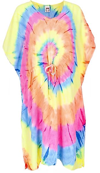 Guru-Shop Midikleid Mittellanger Batik Boho Kaftan, günstig online kaufen