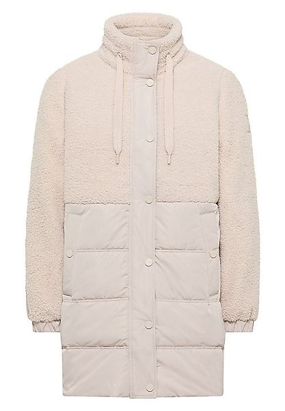 CECIL Blusenblazer Curly Fake Wool Mat-Mix Coat teddy vanilla white günstig online kaufen