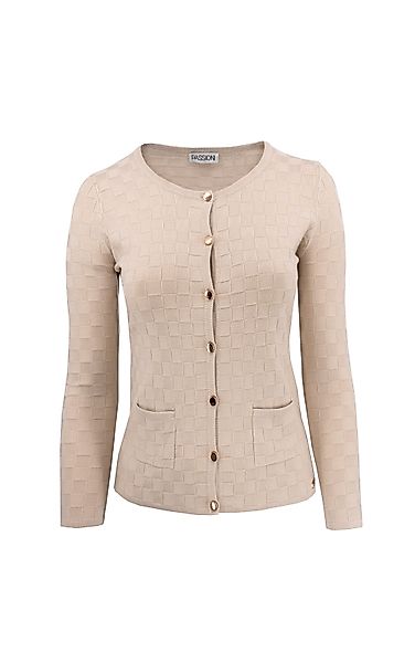 Passioni Cardigan Twinset im Schachbrettmuster günstig online kaufen