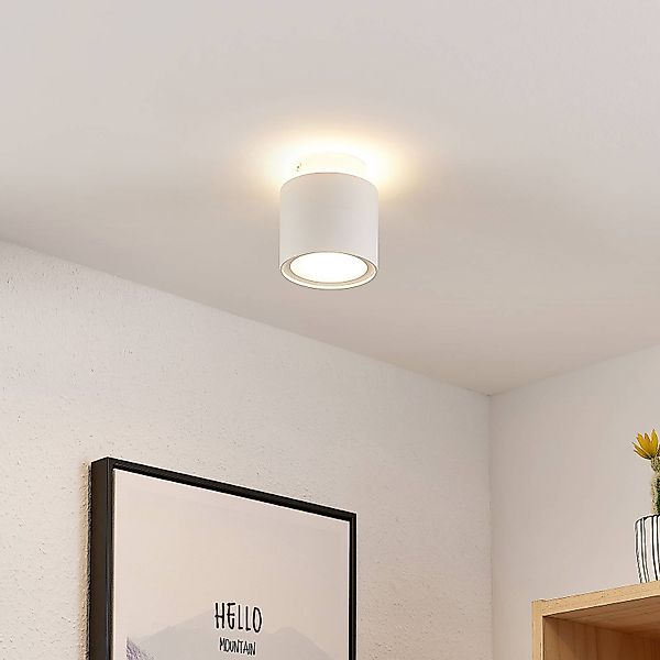 Arcchio Deckenlampe Walisa, Ø 10 cm, weiß, Diffusor, GU10 günstig online kaufen