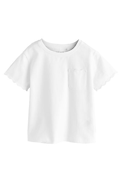 Next T-Shirt Kurzarm-T-Shirt mit Bogenkante aus günstig online kaufen