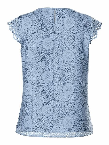 pieces Spitzentop "PCOLLINE SL LACE V-NECK TOP WVN NOOS" günstig online kaufen